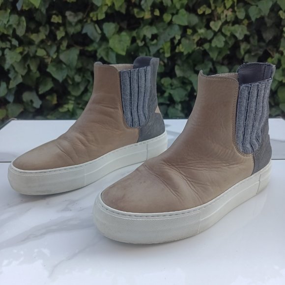 Lorena Antoniazzi Chelsea Style Sneakers Size 36 Tan/Black/Gray MSRP $687 - Picture 4 of 10